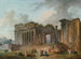 Un caprice architectural avec un artiste esquissant au premier plan - Hubert Robert — artwork view