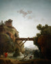 Vista fantástica sobre Tivoli - Hubert Robert — vista de la obra