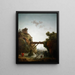 Vista fantástica sobre Tivoli - Hubert Robert — cuadro enmarcado en la pared