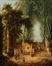 Fuente en un parque - Hubert Robert — vista de la obra