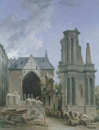 Hubert Robert - LEglise des Feuillants en dmolition.webp