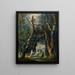 La Promenade solitaire - Hubert Robert — cuadro enmarcado en la pared