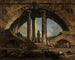 Vista fantasiosa romana - Hubert Robert — vista de la obra