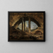 Vista fantasiosa romana - Hubert Robert — cuadro enmarcado en la pared