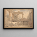 Roman ruins, Villa Pamphili - Hubert Robert — framed artwork on a wall