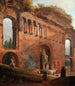Ruins romaines avec blanchisseuses - Hubert Robert — artwork view