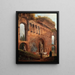 Ruins romaines avec blanchisseuses - Hubert Robert — framed artwork on a wall