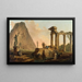 Ruinas romanas - Hubert Robert — cuadro enmarcado en la pared
