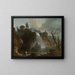 Las Cascadas de Tivoli - Hubert Robert — cuadro enmarcado en la pared
