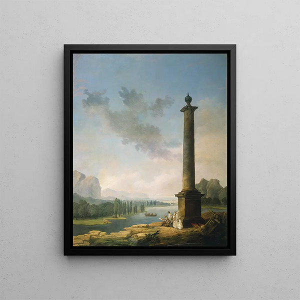 The Column - Hubert Robert — framed artwork on a wall