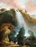 Las cascadas de Tivoli con el Templo de la Sibila - Hubert Robert — vista de la obra