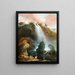 Las cascadas de Tivoli con el Templo de la Sibila - Hubert Robert — cuadro enmarcado en la pared