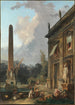 Minstrels Wandering - Hubert Robert — artwork view