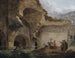 Washers in the Ruins of the Colosseum - Hubert Robert — artwork view