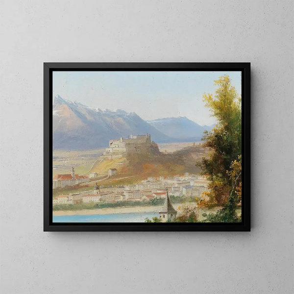 Fortaleza de Hohensalzburg - Hubert Sattler — cuadro enmarcado en la pared