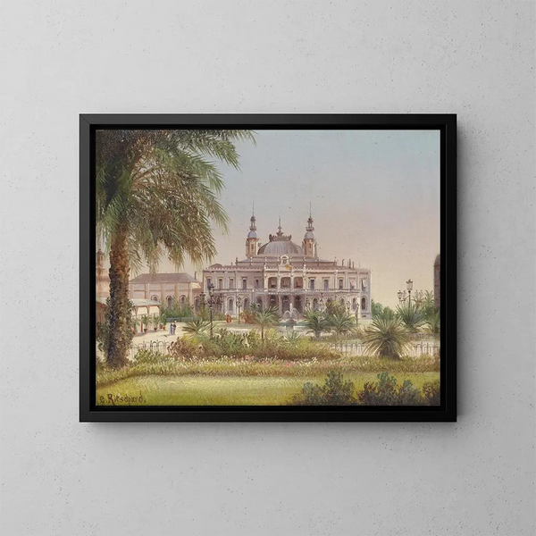 Monte-Carlo - Hubert Sattler — cuadro enmarcado en la pared