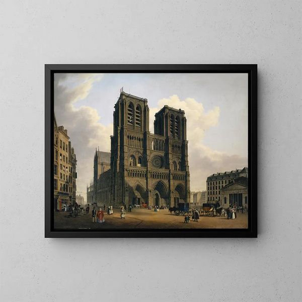 Notre-Dame de París - Hubert Sattler — cuadro enmarcado en la pared