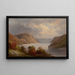 on the Hudson - Hudson River School — framed artwork on a wall