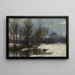 Winter Landscape Painting - Hugh Bolton Jones — framed artwork on a wall