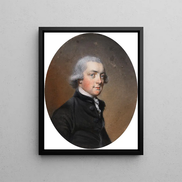 Hugh Douglas Hamilton - Portrait of a Gentleman in a Black Coat.webp