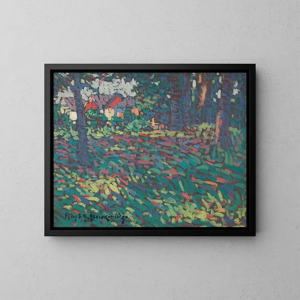 Paisaje de verano en Langhorne, Pensilvania - Hugh Henry Breckenridge — cuadro enmarcado en la pared