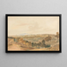 Oxford desde Boars Hill - Hugh O'Neill — cuadro enmarcado en la pared