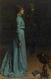 La dama en azul, M. y Mme J. S. MacDonald - Hugh Ramsay — vista de la obra