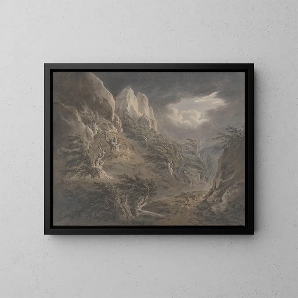 Bois de Birnam - Hugh William Williams — framed artwork on a wall