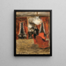 Interior painting of the Fürstenberg house by Electric Light - Hugo Birger — framed artwork on a wall
