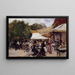 Devant un restaurant dans le Bois de Boulogne - Hugo Birger — framed artwork on a wall
