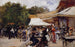Devant un restaurant dans le Bois de Boulogne - Hugo Birger — artwork view