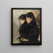 retrato de la esposa y de la cuñada del artista - Hugo Birger — cuadro enmarcado en la pared