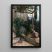 Terraza con pavo real, La Alhambra - Hugo Birger — cuadro enmarcado en la pared