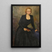 Portrait of a Lady - Hugo Boettinger — framed artwork on a wall