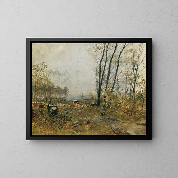 Near Klosterneuburg - Hugo Charlemont — framed artwork on a wall