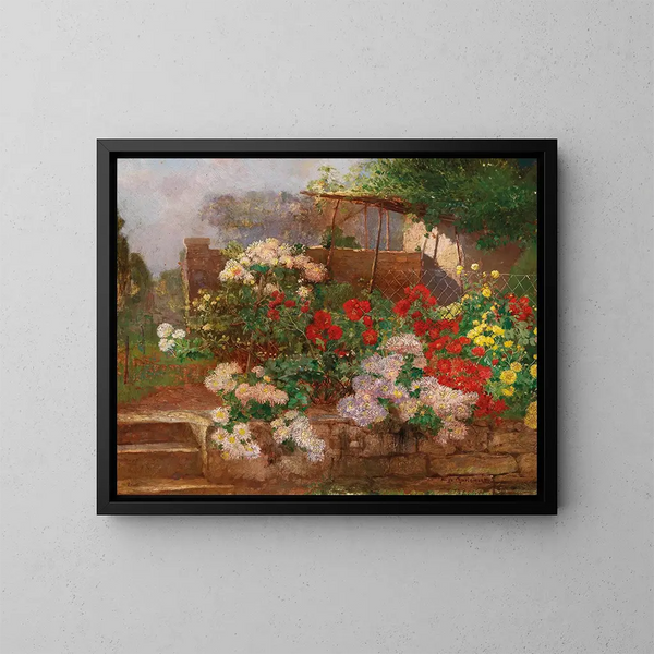 Garden at Brioni - Hugo Charlemont — framed artwork on a wall