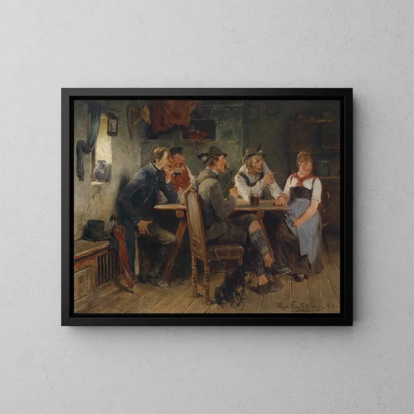 Sobre la banca de pruebas - Hugo Kauffmann — cuadro enmarcado en la pared