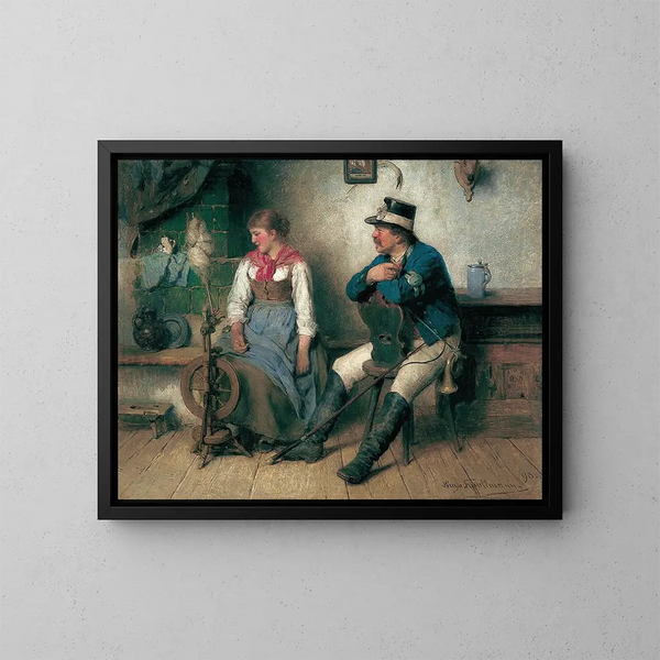Enfoque prudente - Hugo Kauffmann — cuadro enmarcado en la pared