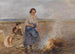 Recolección de patatas - Hugo Mühlig — vista de la obra
