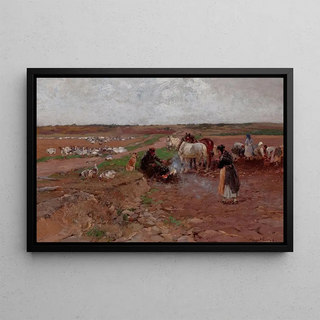Hugo Mhlig - Peasants with Horses.webp