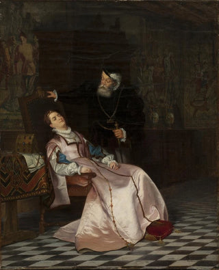 Hugo Salmson - Gustav Vasa finds his consort Katarina Stenbock asleep and hears her say I am very fond of King Gsta but I will never forget Rosen.webp