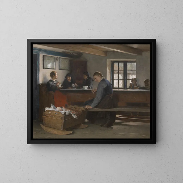 Visite al inquilino - Hugo Salmson — cuadro enmarcado en la pared