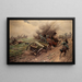 Campaign Artillery Painting under attack - Hugo Ungewitter — framed artwork on a wall