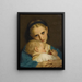 Affection - Hugues Merle — framed artwork on a wall