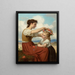 Corona de flores silvestres - Hugues Merle — cuadro enmarcado en la pared
