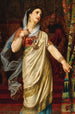 Esther frente a Asuero - Hugues Merle — vista de la obra