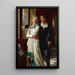 Hamlet y Ofelia - Hugues Merle — cuadro enmarcado en la pared