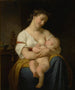 Madre e hijo - Hugues Merle — vista de la obra