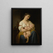 Madre e hijo - Hugues Merle — cuadro enmarcado en la pared