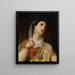 La reina Ester - Hugues Merle — cuadro enmarcado en la pared